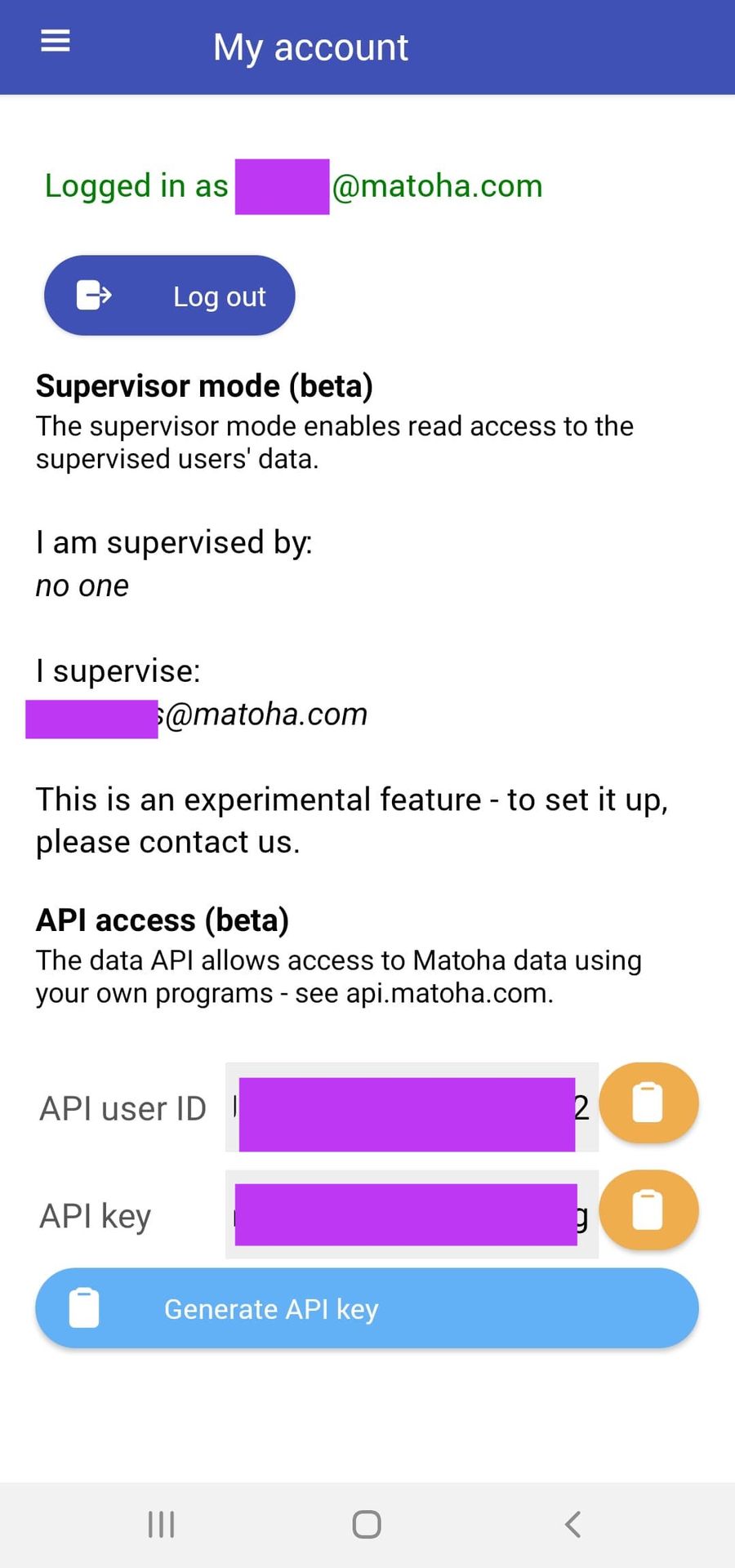 Using our data API | Matoha